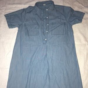 Chambray shirt dress